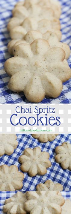 Chai Spritz Cookies