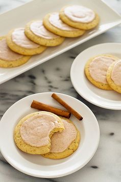 Chai Sugar Cookies with Eggnog Glaze