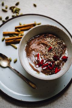 Chai Teff Porridge with Coconut Milk (Vegan, Gluten Free