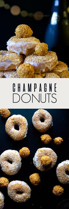 Champagne Donuts for New Year’s Eve