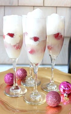 Champagne Raspberry Float