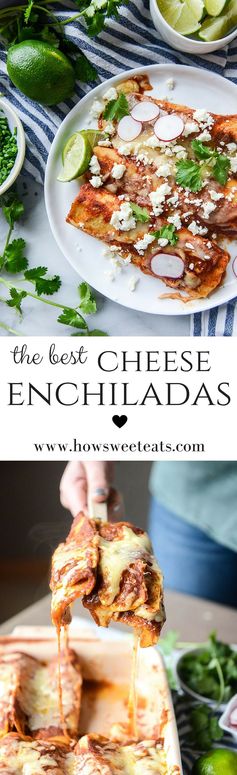 Cheese Enchiladas with Homemade Sauce