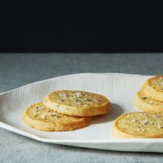 Cheese Sables with Rosemary Salt