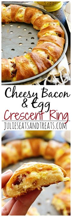 Cheesy Bacon & Egg Crescent Ring