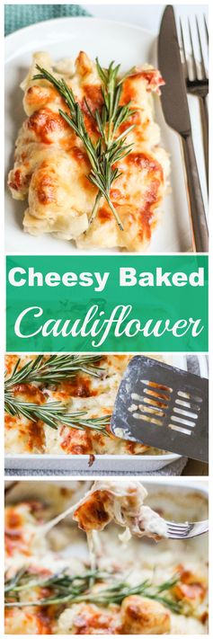 Cheesy Baked Cauliflower with Prosciutto