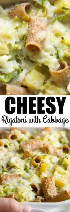 Cheesy Baked Rigatoni with Cabbage