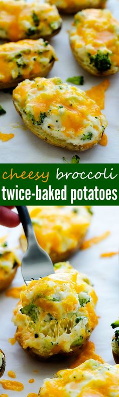 Cheesy Broccoli Twice-Baked Potatoes