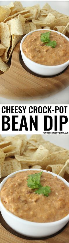 Cheesy Crock-Pot Bean Dip