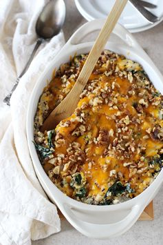 Cheesy Kale & Quinoa Casserole