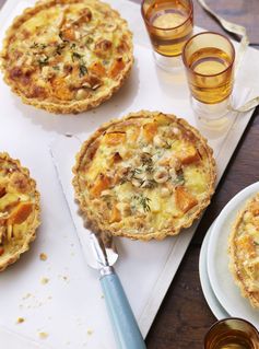 Cheesy parsnip and sweet potato tarts