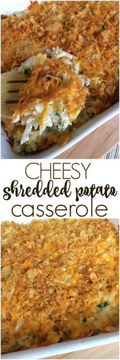 Cheesy Shredded Potato Casserole