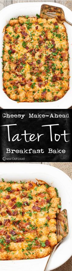 Cheesy Tater Tot Breakfast Bake