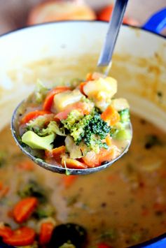 Cheesy Vegetable Chowder - Skinny Makeover