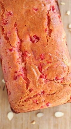 Cherry Almond Bread with Cherry Glaze