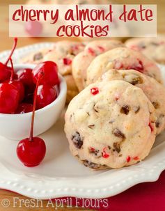 Cherry Almond Date Cookies