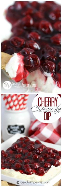 Cherry Cheesecake Dip (No Bake