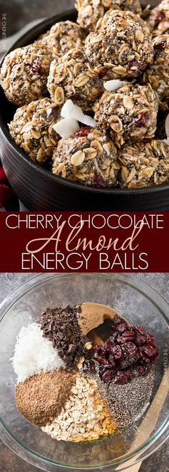 Cherry Chocolate Almond Energy Balls