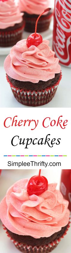 Cherry Coke® Cupcakes