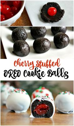 Cherry Stuffed OREO Cookie Balls