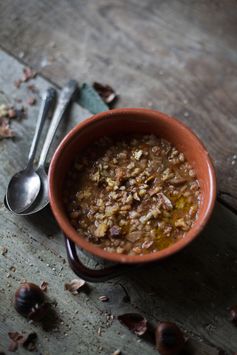 Chestnut, Farro & Porcini soup