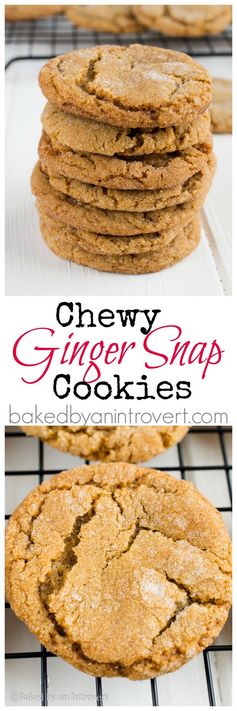 Chewy Ginger Snap Cookies