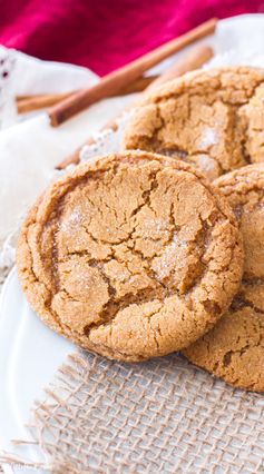 Chewy Molasses Sugar Cookies