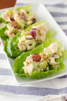 Chicken and Apple Salad Lettuce Cups