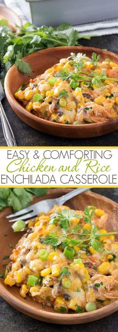 Chicken and Rice Enchilada Casserole