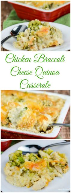 Chicken Broccoli Cheese Quinoa Casserole