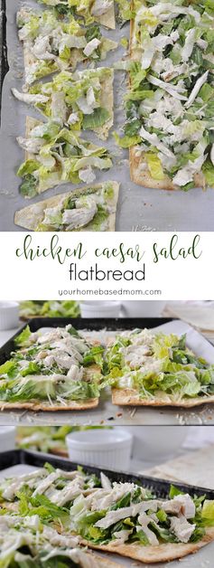 Chicken Caesar Salad Flatbread