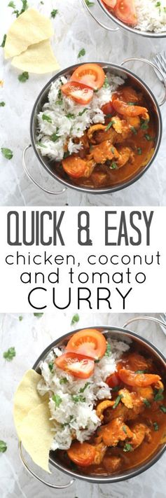 Chicken, Coconut & Tomato Curry