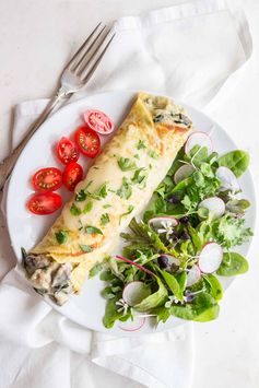 Chicken Florentine Crepes