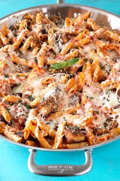 Chicken Parmesan Pasta Skillet