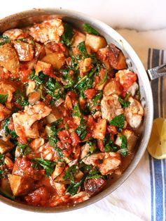 Chicken, Potato, And Tomato Skillet