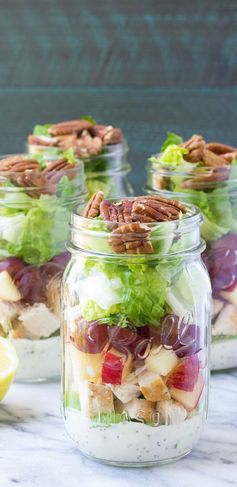 Chicken Salad Mason Jar Salads