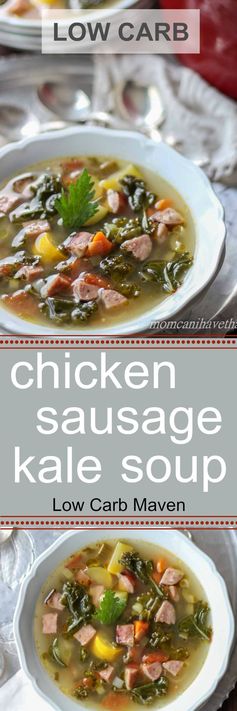 Chicken Sausage and Kale Soup | Paleo