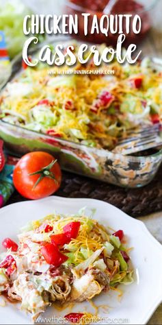 Chicken Taquito Casserole