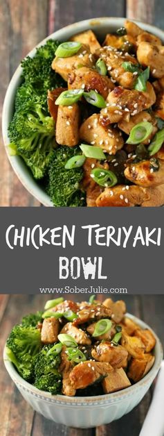 Chicken Teriyaki Bowl with Broccoli and Sweet Potato