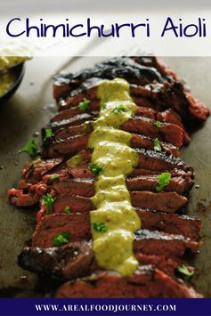 Chimichurri Aioli With Skirt Steak