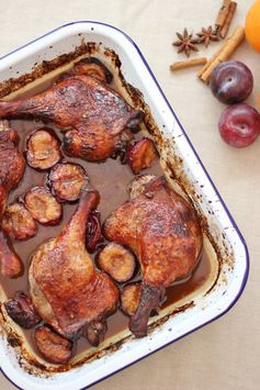 Chinese Style Duck and Plum Traybake