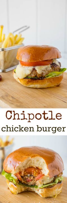 Chipotle chicken burger