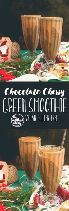 Chocolate Cherry Green Smoothie