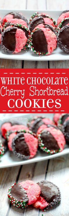 Chocolate Cherry Shortbread- Christmas Cookies Recipes