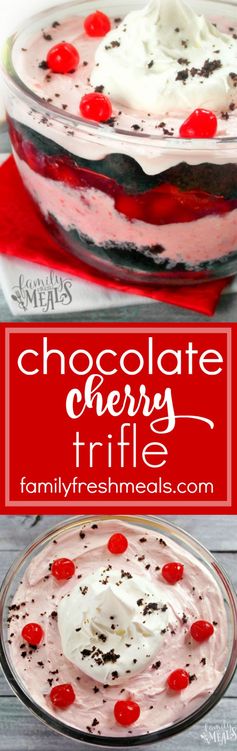 Chocolate Cherry Trifle