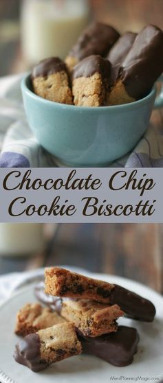 Chocolate Chip Cookie Biscotti