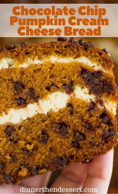 Chocolate Chip Pumpkin Cream Cheese Bread