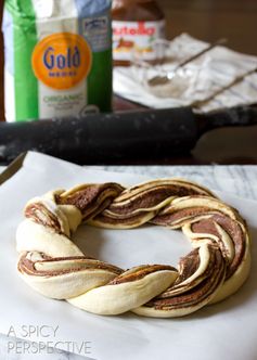 Chocolate Cinnamon Bread Wreath