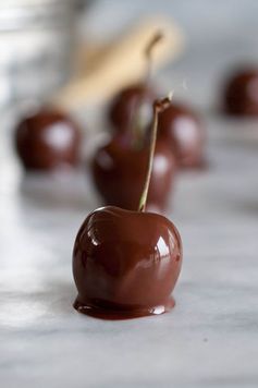 Chocolate Covered Bourbon Soaked Cherries