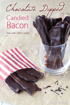 Chocolate Dipped Candied Bacon