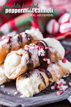 Chocolate Dipped Peppermint Cannoli